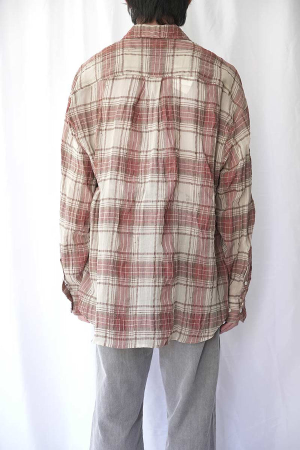 ROOM SHIRT / FADED RED CHECK