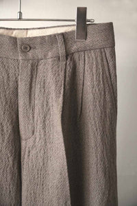 FIRE TROUSERS / WAVY BEIGE TWILL