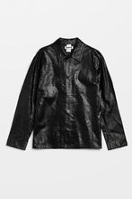 画像をギャラリービューアに読み込む, SATURN LEATHER SHIRT / VINTAGE BLACK LETAHER