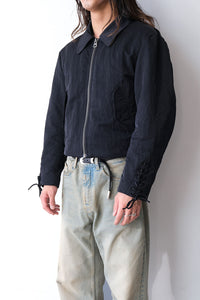 RIDER JACKET / BLACK NYLON TWILL