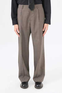 BORROWED CHINO / GREY ATOM CHECK WOOL