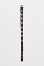 画像をギャラリービューアに読み込む, FLOWER BRACELET / MERLOT RED LEATHER