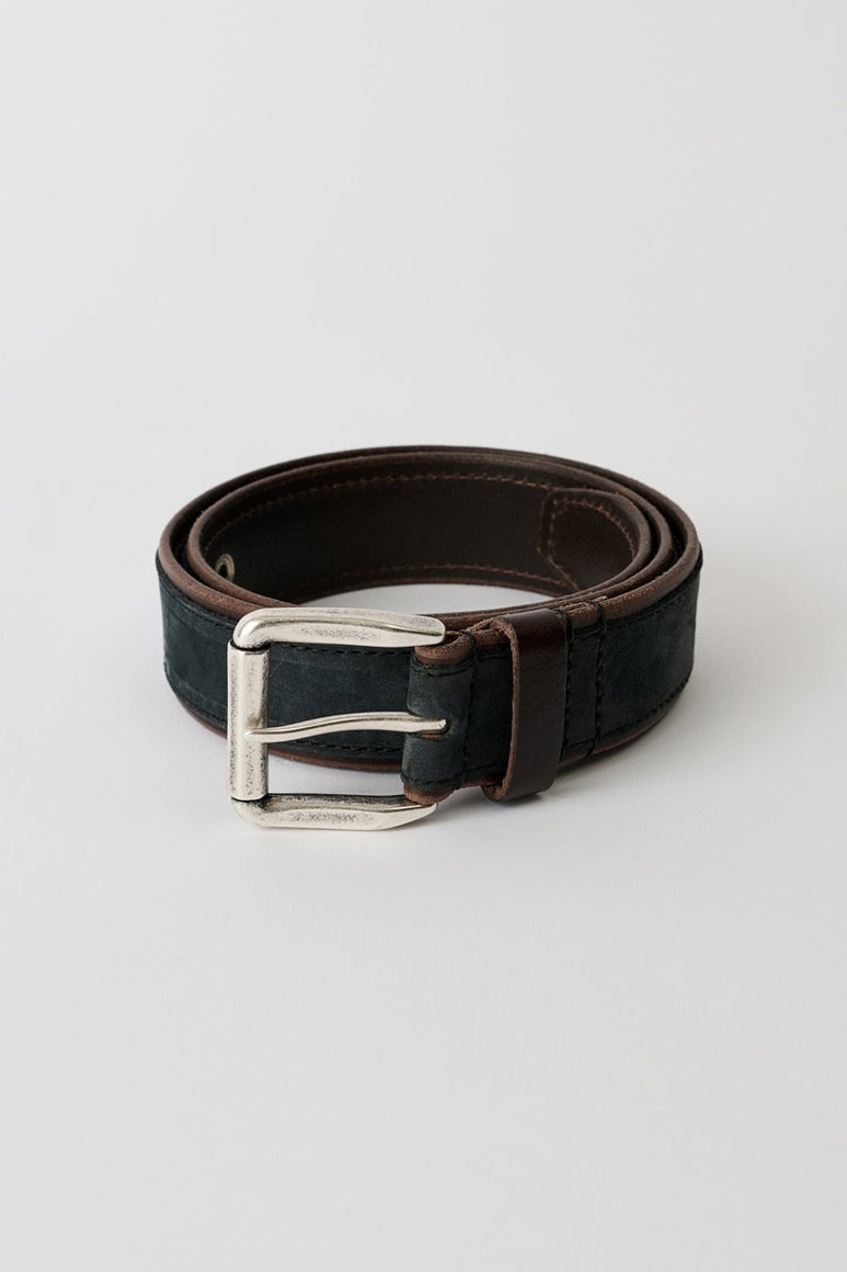 VERGE BELT / DARK NAVY VELVETEEN NUBUCK