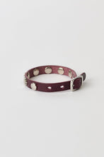 画像をギャラリービューアに読み込む, FLOWER BRACELET / MERLOT RED LEATHER