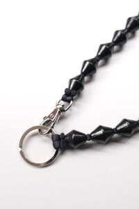 ZICKZACK LONG KEYHOLDER / BLACK-BLACK