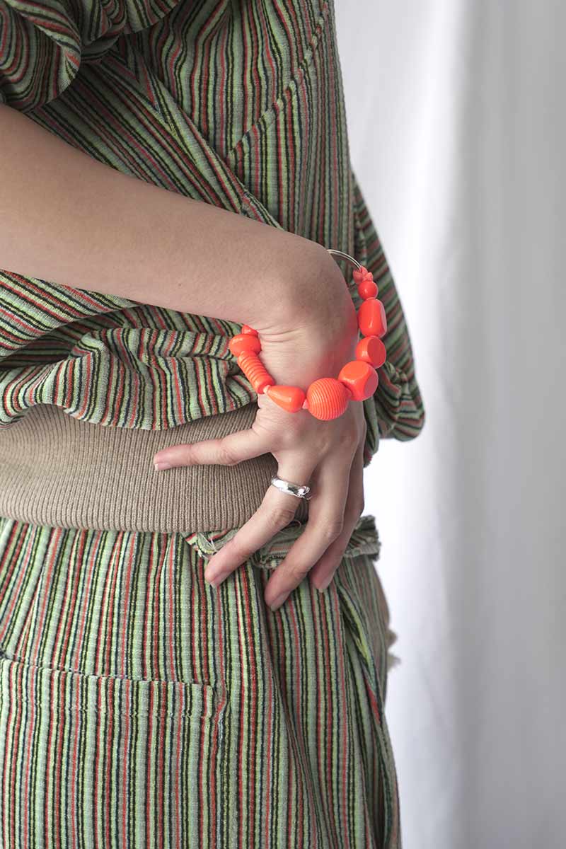 PERLENMIX SHORT KEYHOLDER / NEON ORANGE