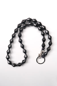 ZICKZACK LONG KEYHOLDER / BLACK-BLACK