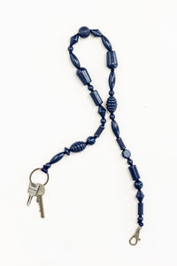 PERLENMIX LONG KEYHOLDER / BLUEBERRY