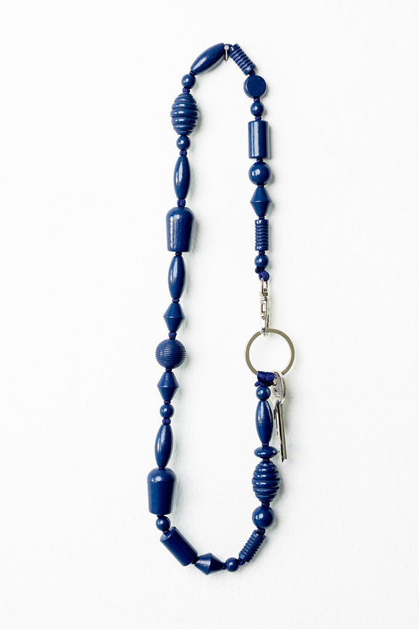 PERLENMIX LONG KEYHOLDER / BLUEBERRY