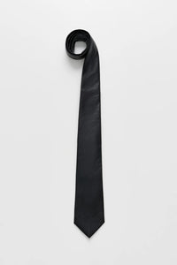 TIE / BLACK REAL FAKE LEATHER