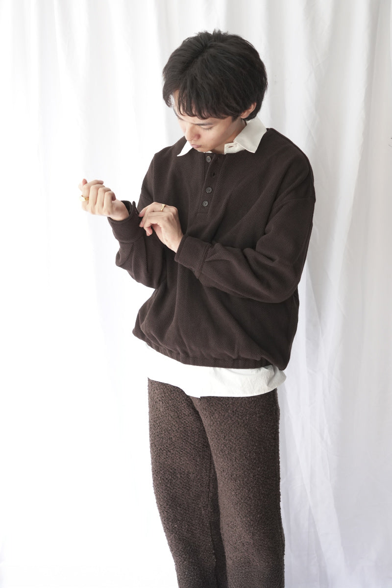 EARLY HENLEY SWEATER / SOIL
