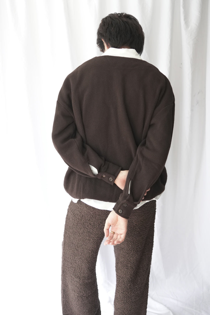 EARLY HENLEY SWEATER / SOIL