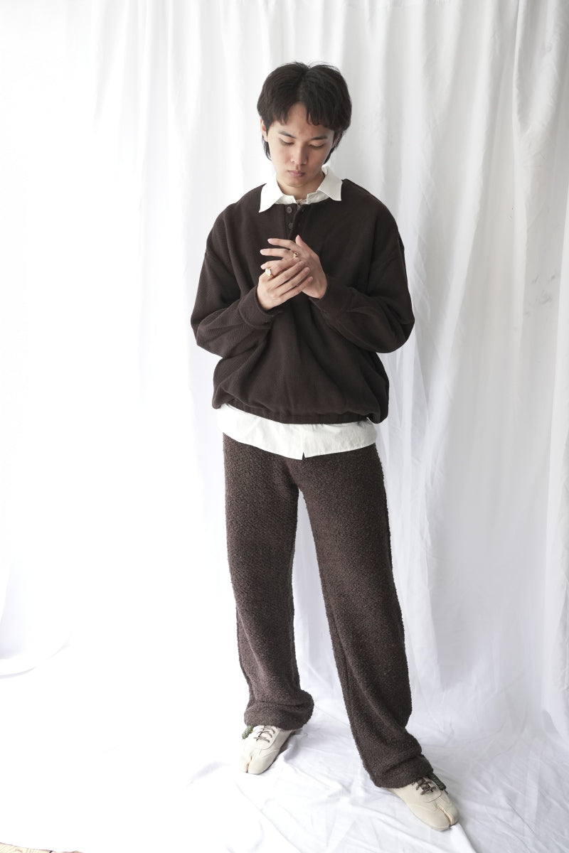 NODE KNIT TROUSERS / DUST