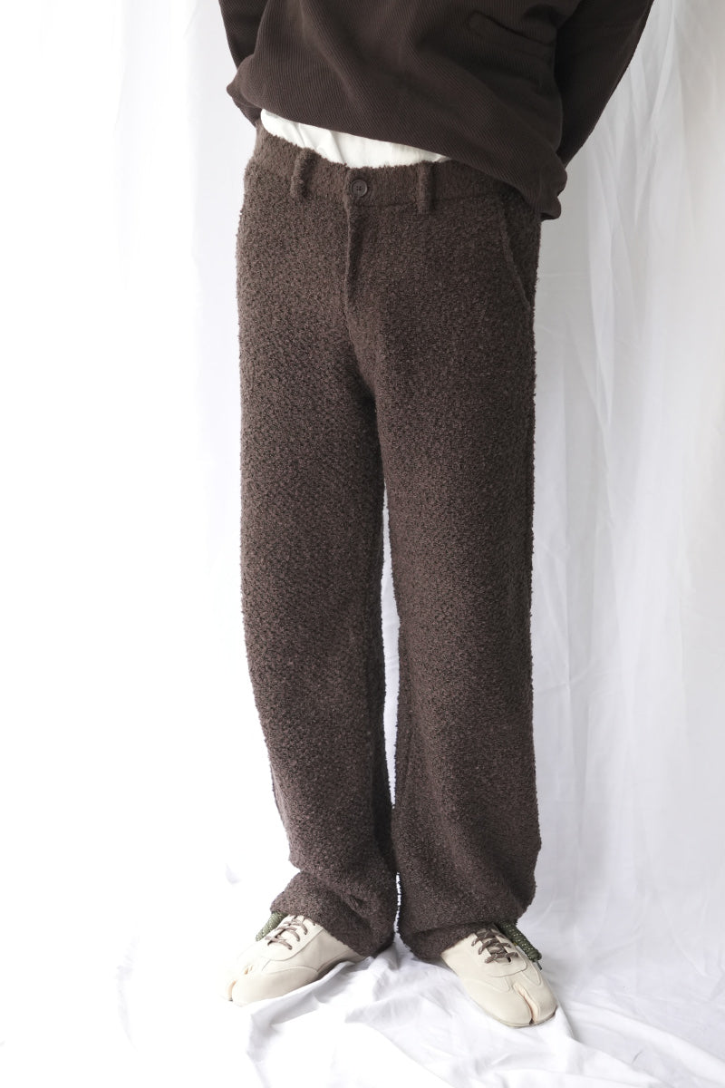 NODE KNIT TROUSERS / DUST