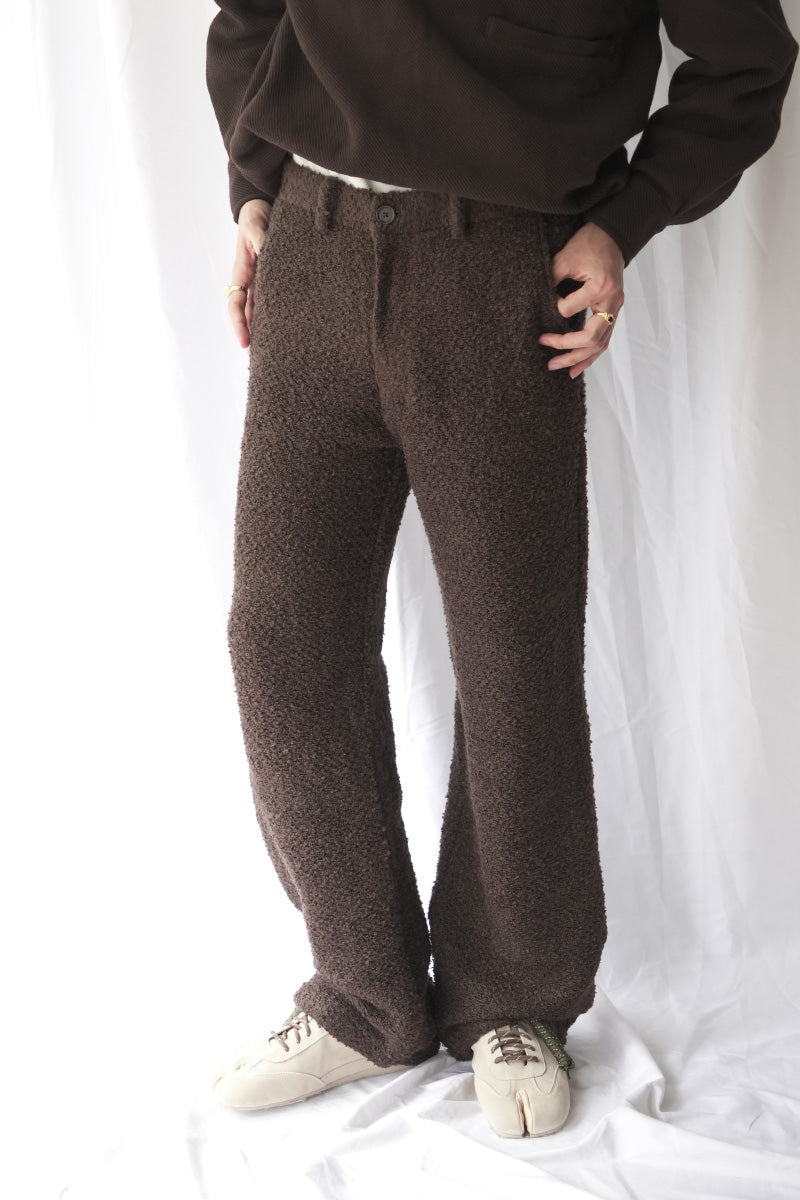 NODE KNIT TROUSERS / DUST