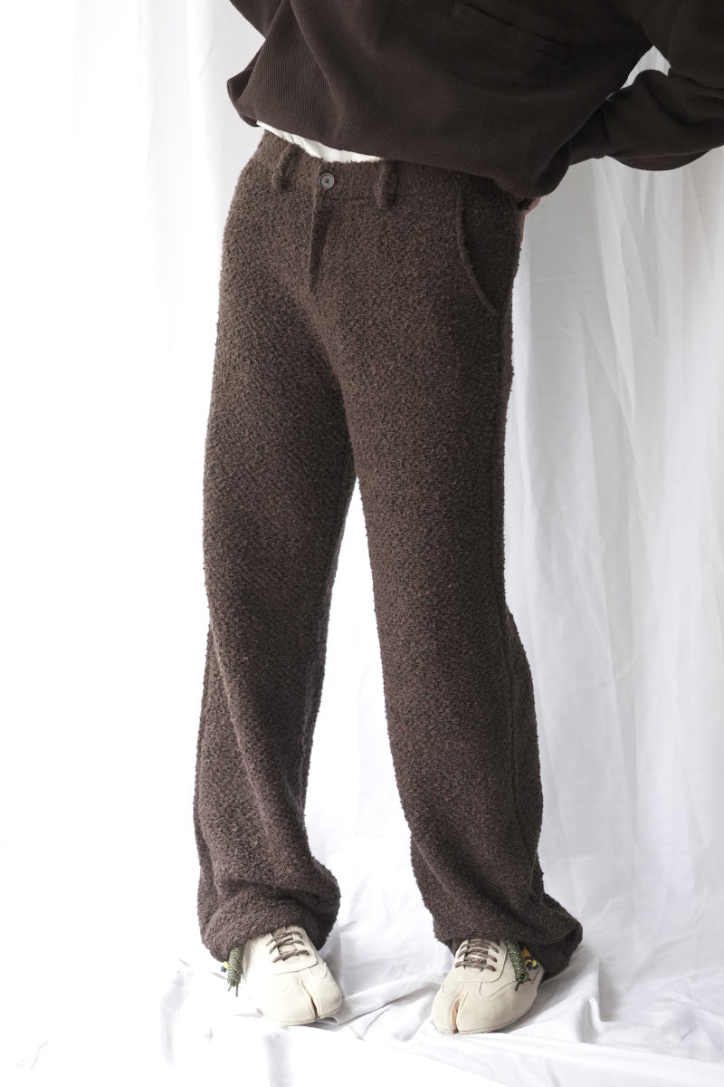 NODE KNIT TROUSERS / DUST
