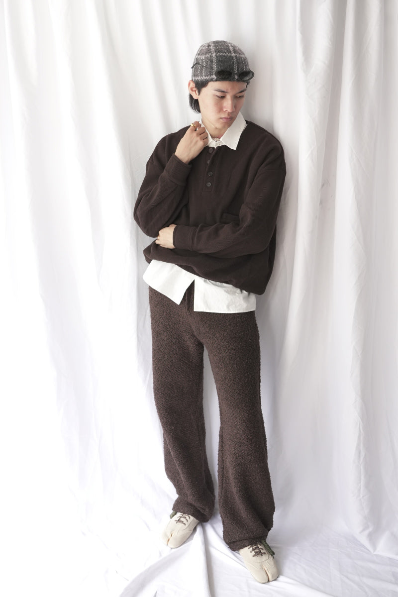 NODE KNIT TROUSERS / DUST