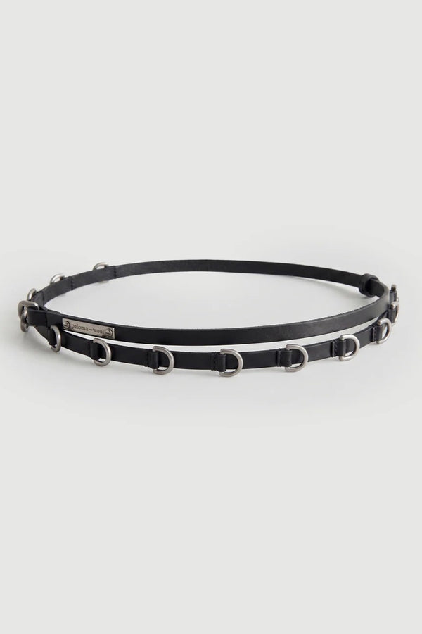 NORA LEATHER BELT / BLACK