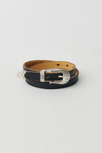 Load image into Gallery viewer, COWBOY WRAP AROUND / DEEP BLACK LEATHER