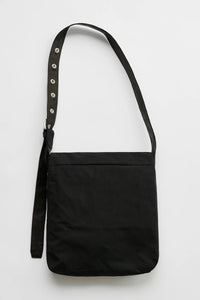 SLIM SATCHEL / STATIC BLACK PAPYRUS POLY