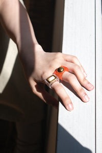 RECTANGLE RING / BLAZING ORANGE