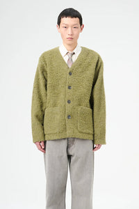 CARDIGAN / FRESH MOSS TUMBLE WOOL