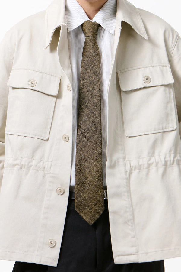 TIE / DEEP HUSK SOFT GRAIN WEAVE