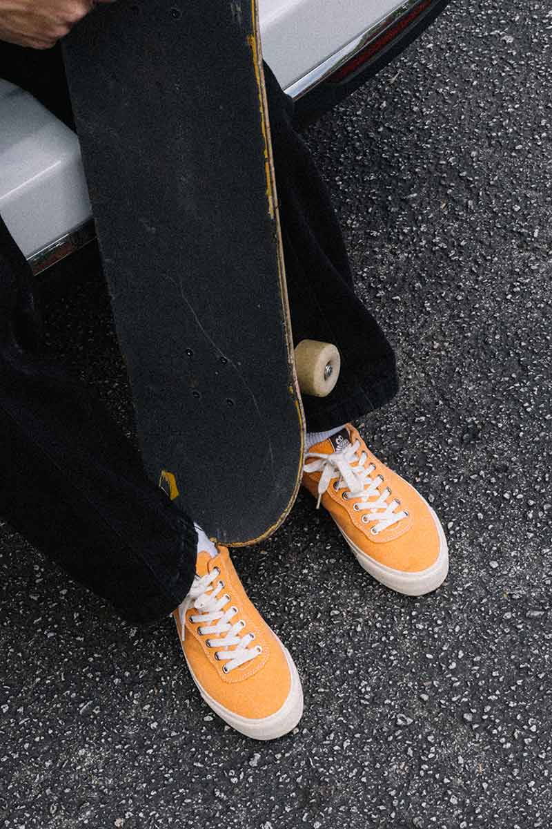 VM001-LO CANVAS / WASHED SUNSET ORANGE/WHITE