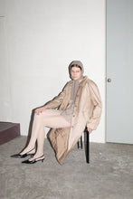 Load image into Gallery viewer, SHEER NYLON PATTED LONG COAT / BEIGE