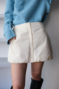 DETACHABLE BALLOON PADDED SKIRT / CREAM