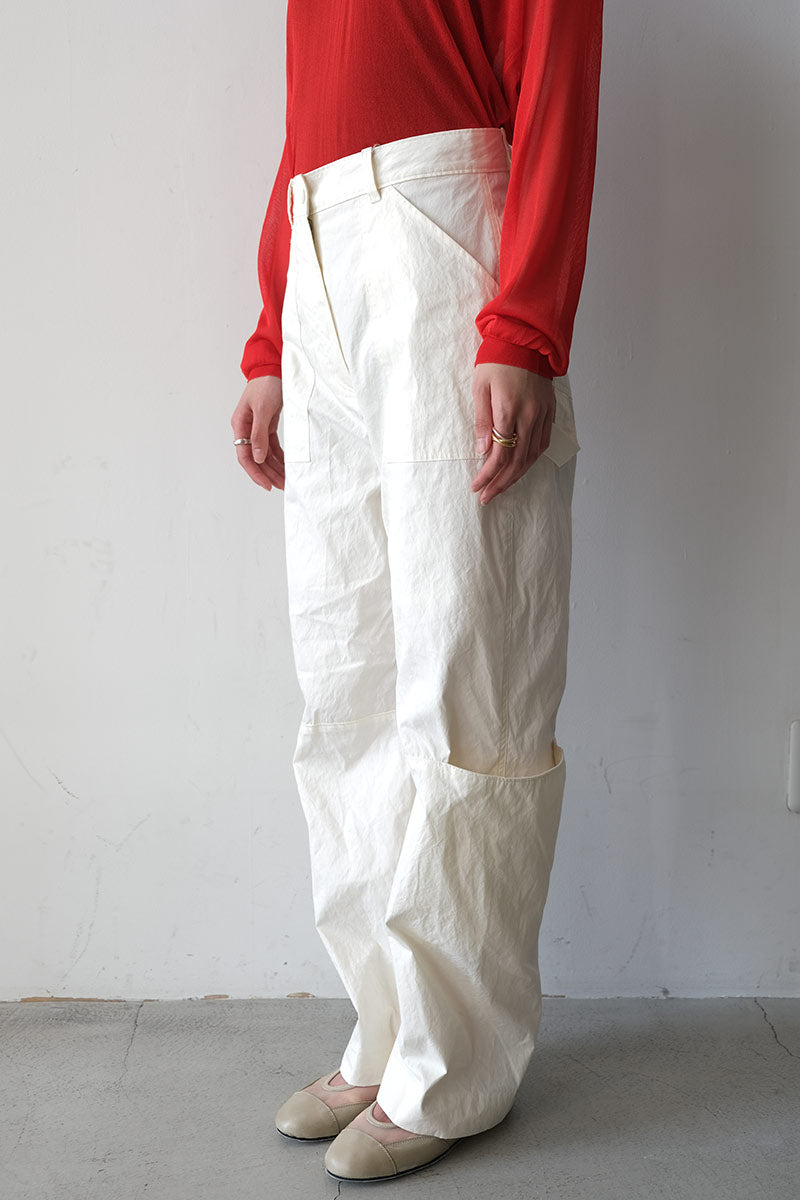 DYED BROAD POCKET BAKER PANTS / IVORY