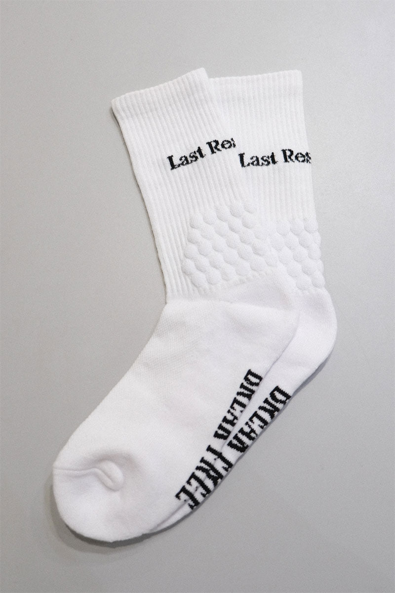 LIGHT ANGLE BUBBLE SOCKS 1-PACK / WHITE