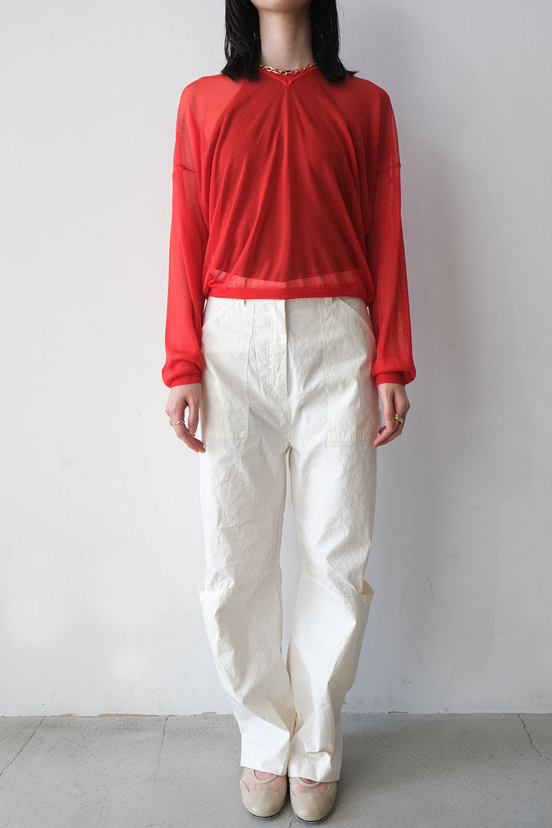 DYED BROAD POCKET BAKER PANTS / IVORY