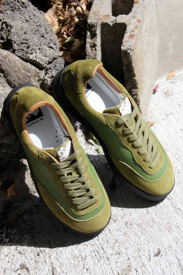CM001 SUEDE/LEATHER  LO / CEDAR GREEN/BLACK