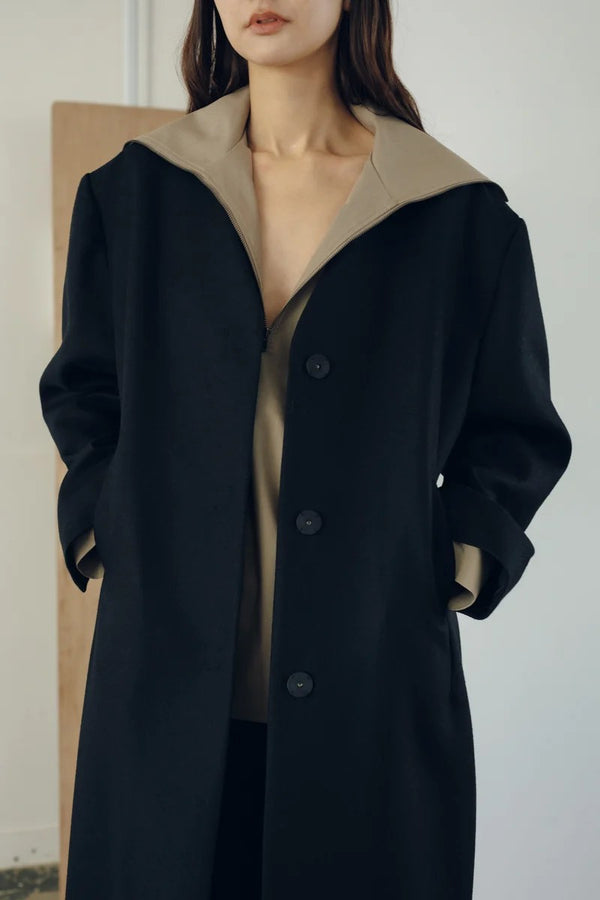 WOOLY NYLON HALF ZIP SHIRT / TAUPE