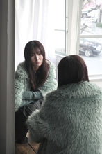 画像をギャラリービューアに読み込む, ECO FUR SNAP FRONT JACKET / SAX BLUE