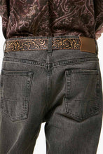 画像をギャラリービューアに読み込む, 4CM BELT / PAISLEY BLACK VINTAGE LEATHER