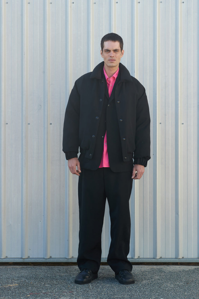 R21 DOWN-6 DOUBLE DOWN BLOUSON / BLACK IMPACT WOOL [26AW入荷予定]