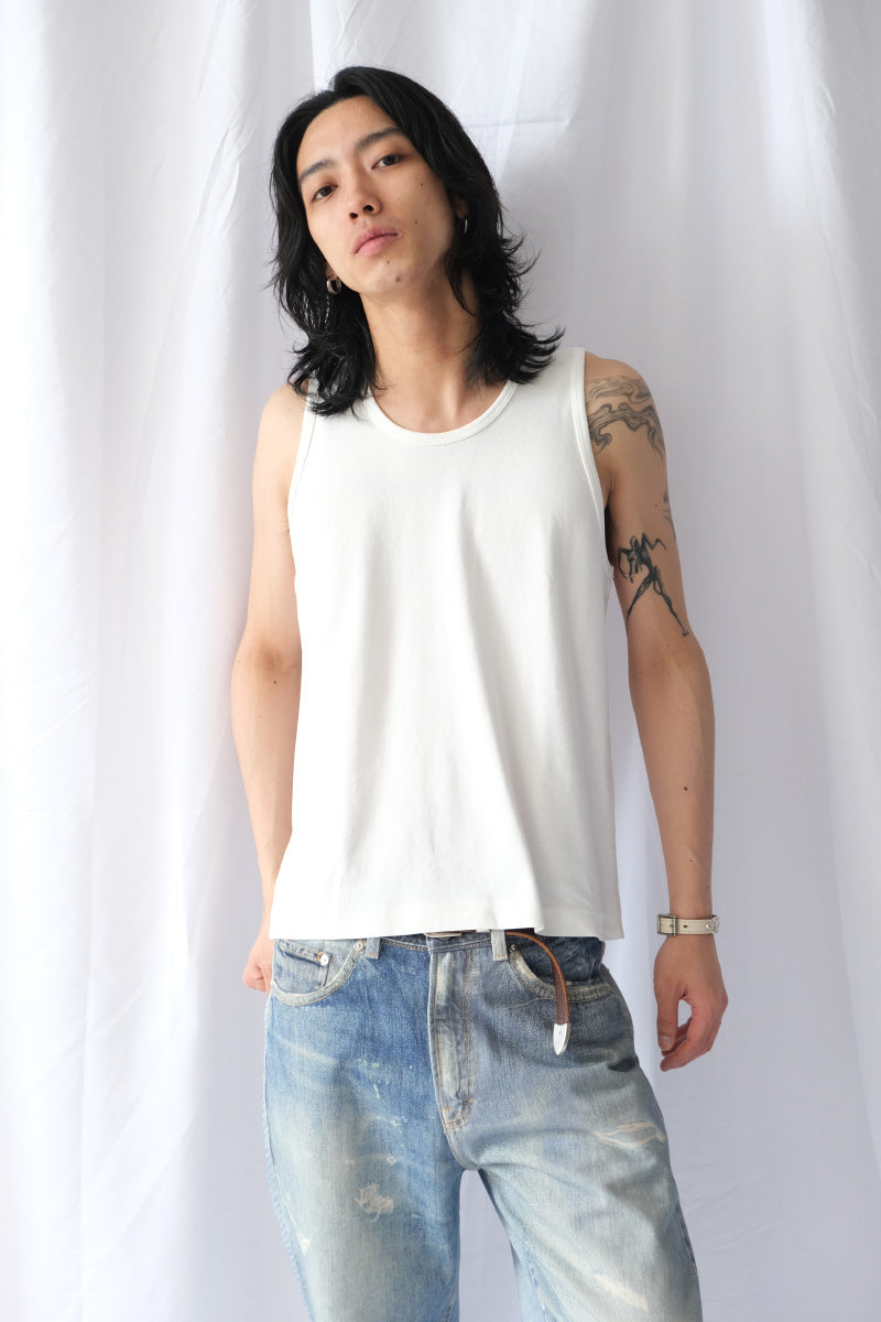 MAN-TLE×LADY WHITE CO. | R20 LWT-0 SINGLET 2PAC / WHITE RIB