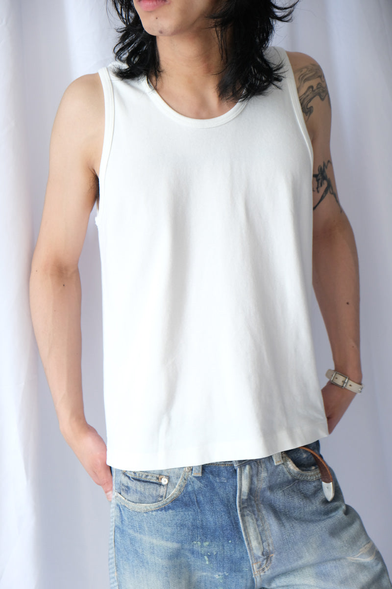 MAN-TLE×LADY WHITE CO. | R20 LWT-0 SINGLET 2PAC / WHITE RIB