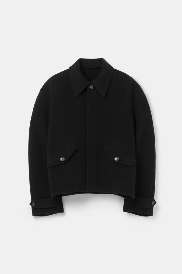 RELAXED WOOL JACKET / BLACK