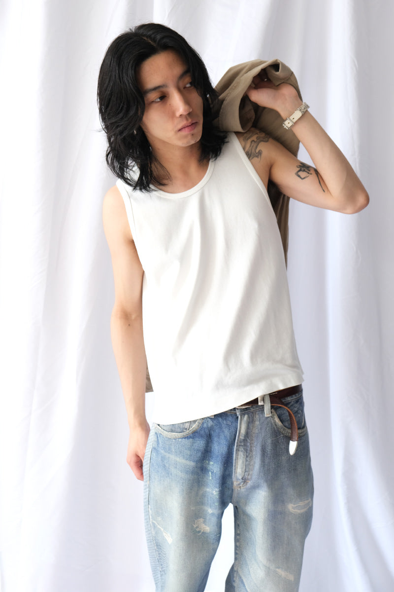 MAN-TLE×LADY WHITE CO. | R20 LWT-0 SINGLET 2PAC / WHITE RIB