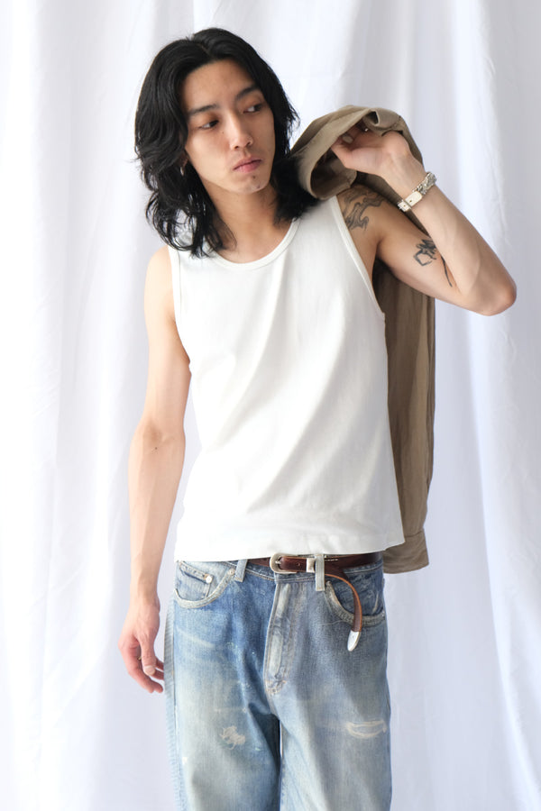 MAN-TLE×LADY WHITE CO. | R20 LWT-0 SINGLET 2PAC / WHITE RIB
