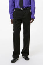 画像をギャラリービューアに読み込む, SLACK TROUSERS / BLACK WORSTED WOOL