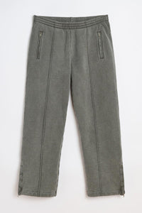 TRACK PANTS / WORN BLACK HEFTY FLEECE