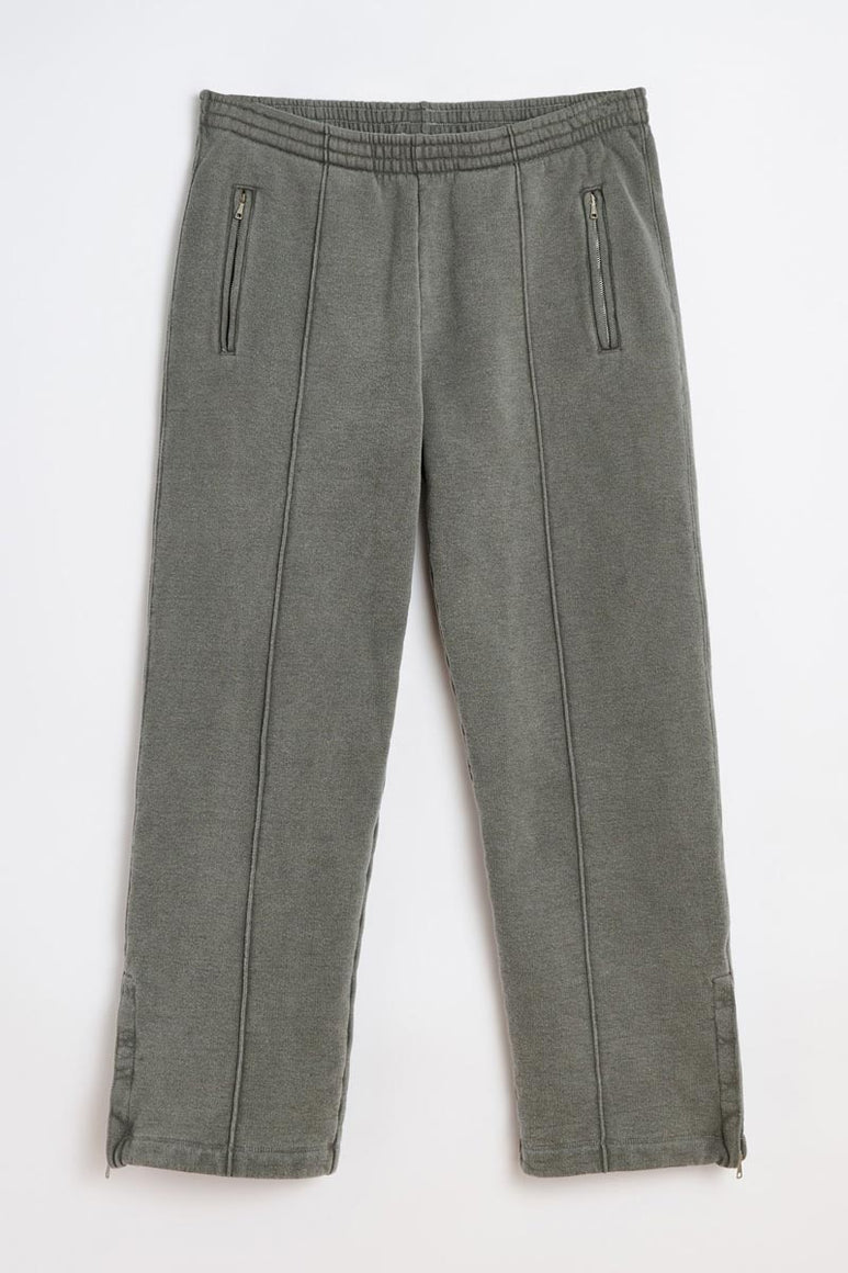 TRACK PANTS / WORN BLACK HEFTY FLEECE
