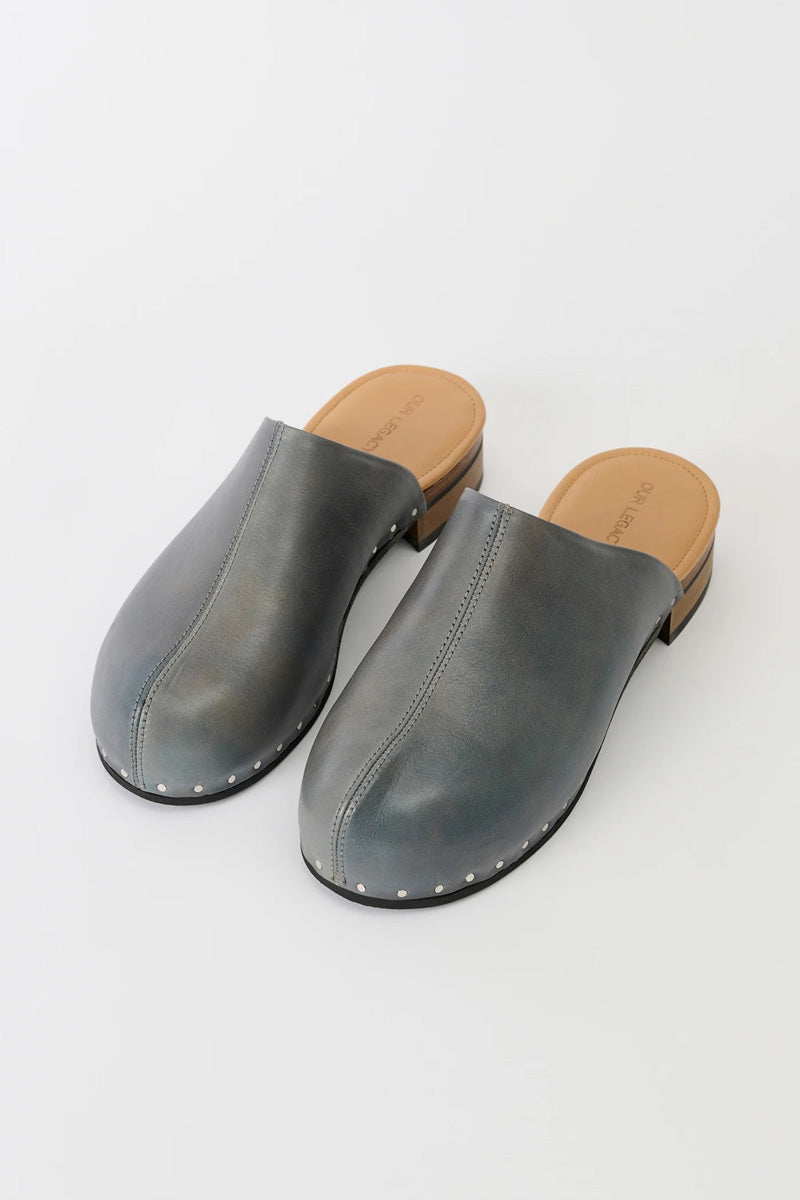 OUR LEGACY | NAOTO CLOG / DEEP SKY LEATHER レザーミュールサンダル