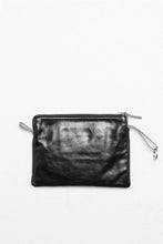 Load image into Gallery viewer, SUPPORTER ORGANIZER / TRUE DYE BLACK LEATHER