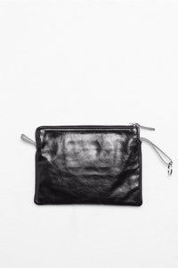 SUPPORTER ORGANIZER / TRUE DYE BLACK LEATHER