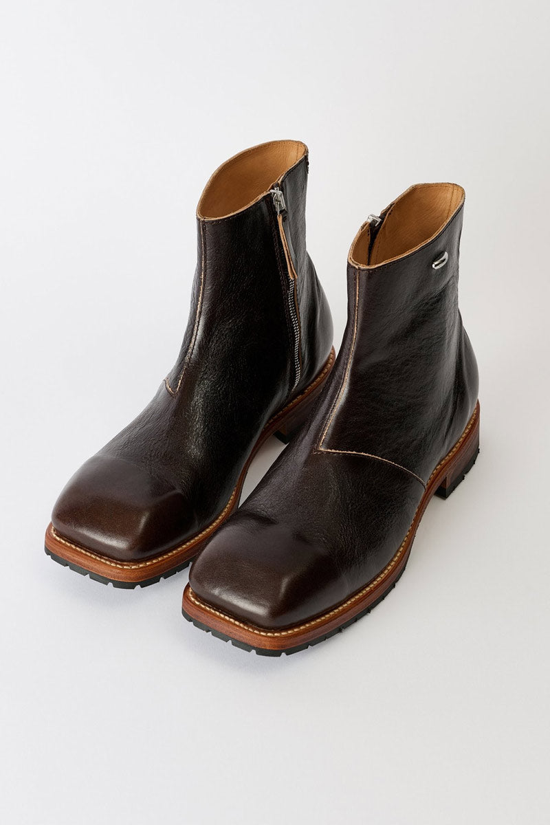 靴 OURLEGACY ENGINE BOOT 41 OUR LEGACY | ENGINE BOOT / DEEP AMERICANO LEATHER レザーアンクル